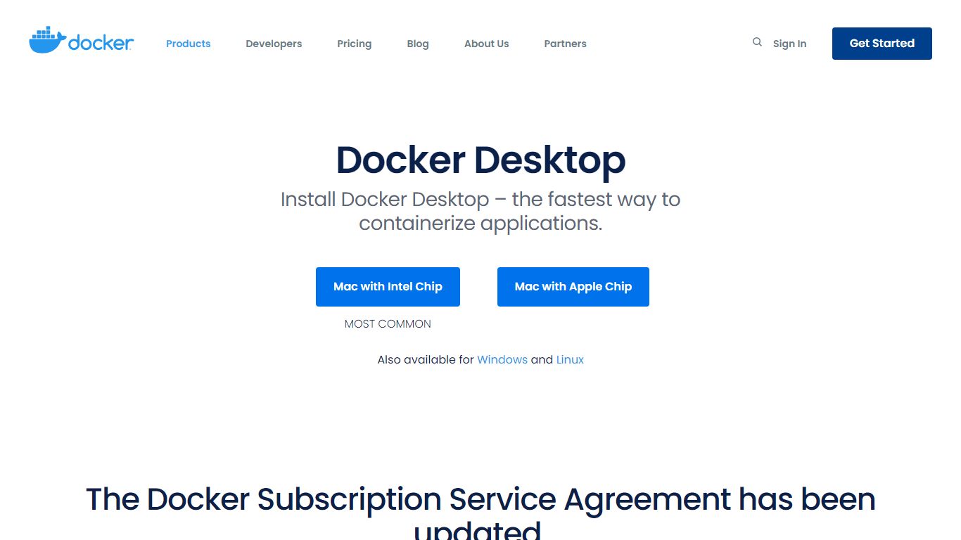 Docker Desktop - Docker